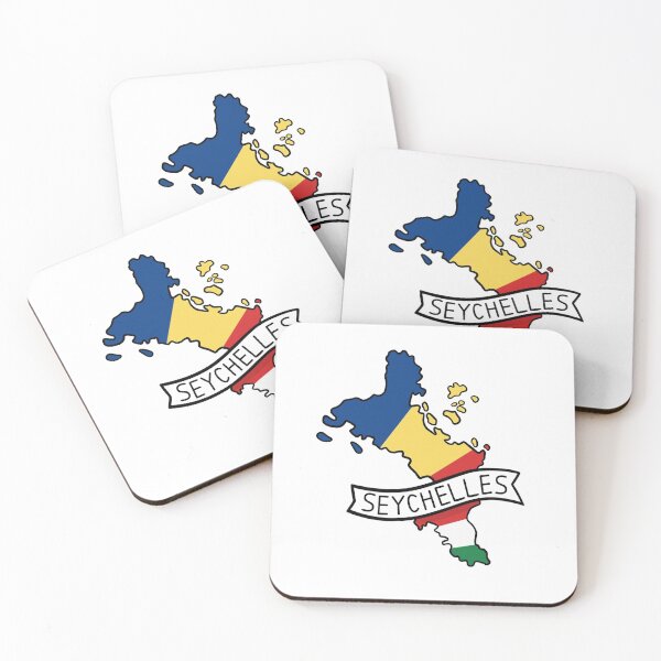 Item preview, Seychelles Flag Map Sticker designed and sold by Drawingvild.
