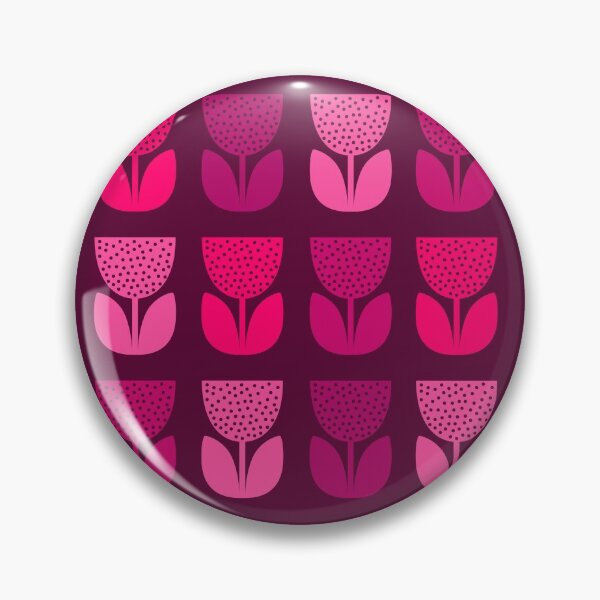 Item preview, Geometric Pattern: Poppy: Dark Pink designed and sold by Red Wolf.