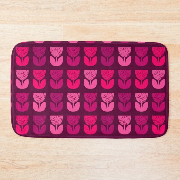Item preview, Geometric Pattern: Poppy: Dark Pink designed and sold by Red Wolf.