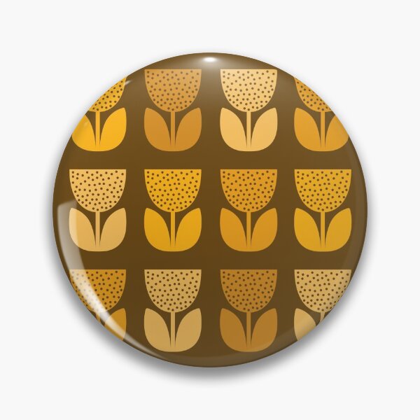 Item preview, Geometric Pattern: Poppy: Dark Yellow designed and sold by Red Wolf.