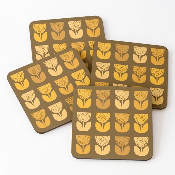 Item preview, Geometric Pattern: Poppy: Dark Yellow designed and sold by Red Wolf.