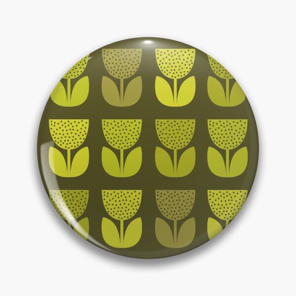 Item preview, Geometric Pattern: Poppy: Dark Green designed and sold by Red Wolf.