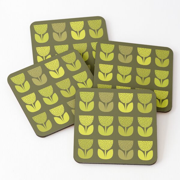 Item preview, Geometric Pattern: Poppy: Dark Green designed and sold by Red Wolf.