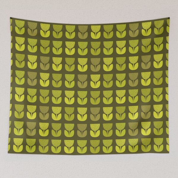 Item preview, Geometric Pattern: Poppy: Dark Green designed and sold by Red Wolf.
