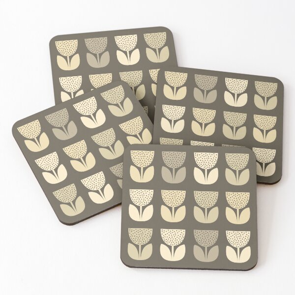 Item preview, Geometric Pattern: Poppy: Dark Brown designed and sold by Red Wolf.