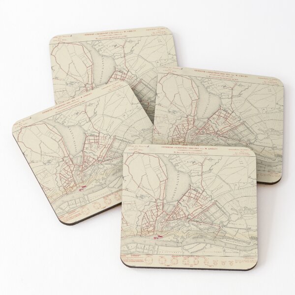 Item preview, Vintage Hamburg Germany Railway Transit Map (1864) designed and sold by BravuraMedia.