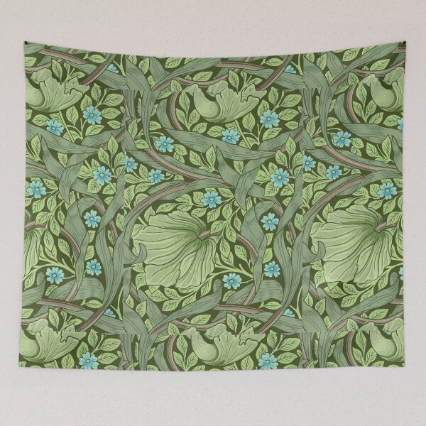 Item preview, William Morris - Wallpaper Sample With Forget - Me - Nots designed and sold by vakashop.
