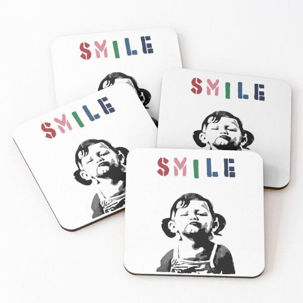 Item preview, Banksy - Smile designed and sold by STREETARTCORNER.