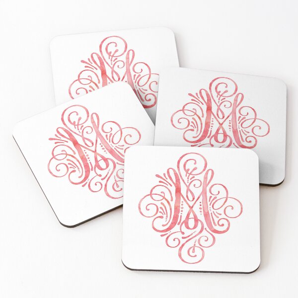 Item preview, Monogram M Watercolor Typography designed and sold by junkydotcom.