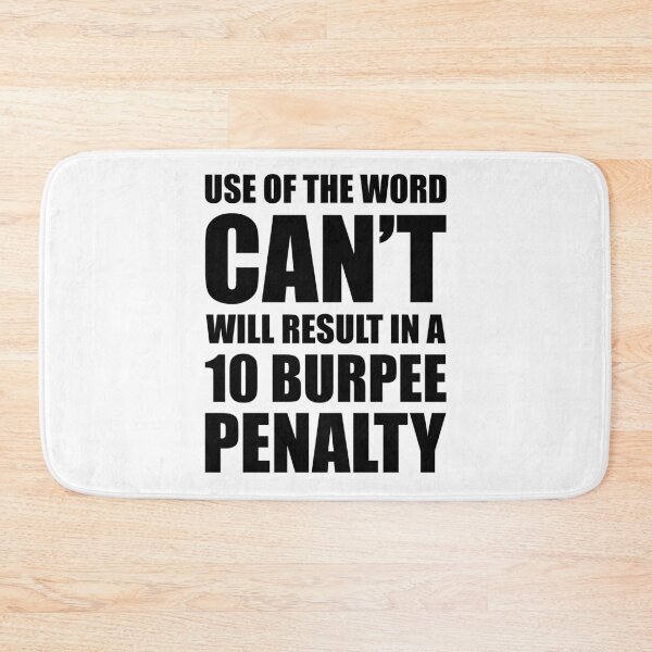 Item preview, Funny Gym Fitness Burpee Penalty designed and sold by JustCreativity.