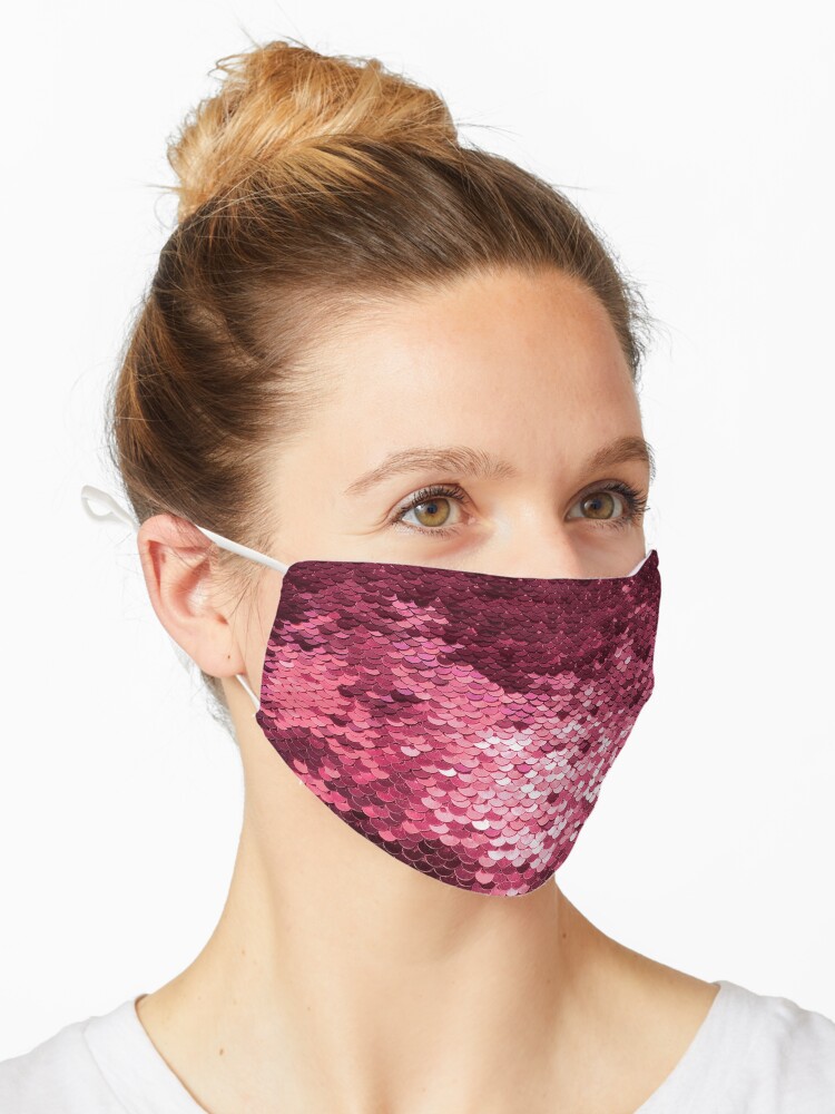 pink bling mask