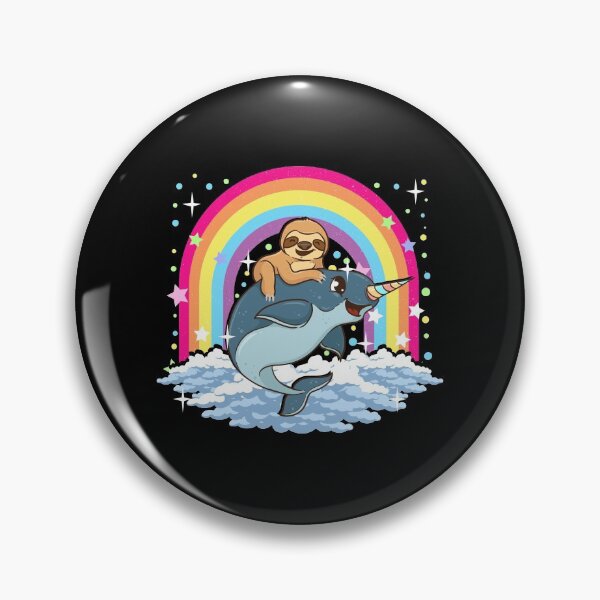 Item preview, Cute Sloth Riding Narwhal The Unicorn Of The Sea designed and sold by perfectpresents.