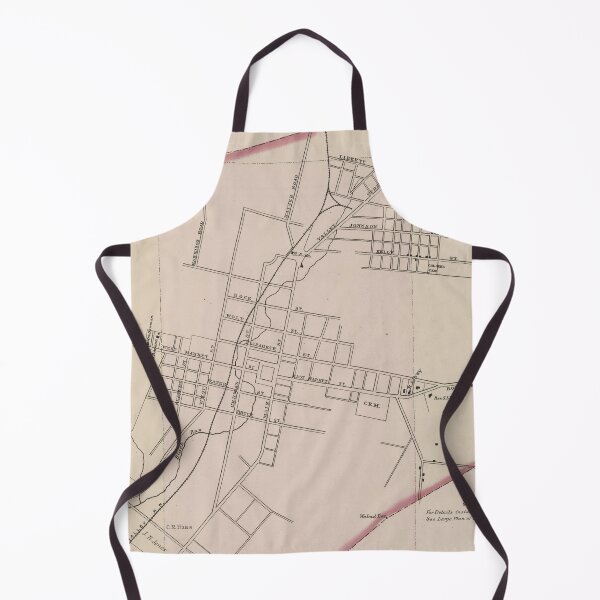 Item preview, Vintage Map of Harrisonburg VA (1878) designed and sold by BravuraMedia.