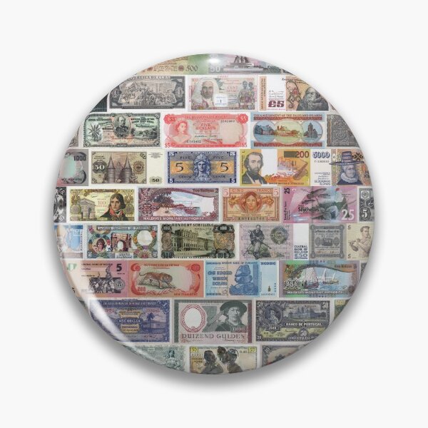 Item preview, Collage of vintage banknotes from all over the world designed and sold by Rogervdb.