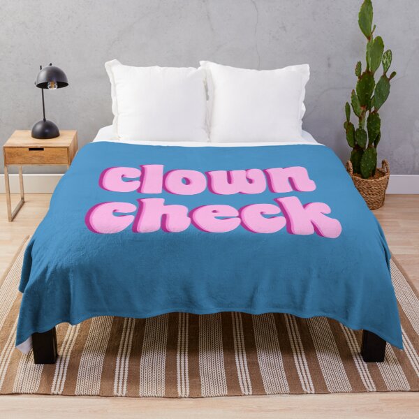 Item preview, clown check designed and sold by TikTokTalk.