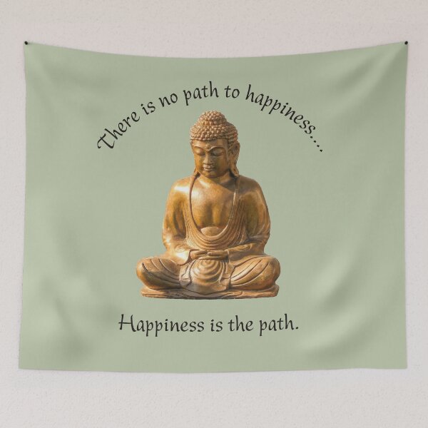 Item preview, Buddha - Path To Happiness - Transparent designed and sold by Finding Fortuity.