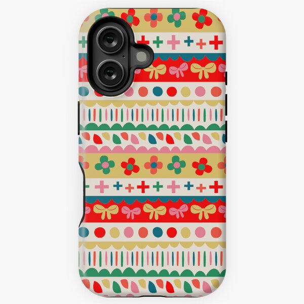 Folk Stripes iPhone Tough Case
