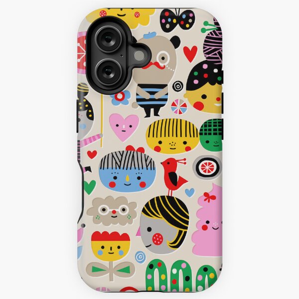Happy Faces iPhone Tough Case