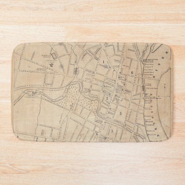 Item preview, Vintage Hartford CT Map (1858) designed and sold by BravuraMedia.
