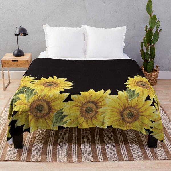 Item preview, SUNFLOWERS ON BLACK designed and sold by María Ángeles Conesa Artés.