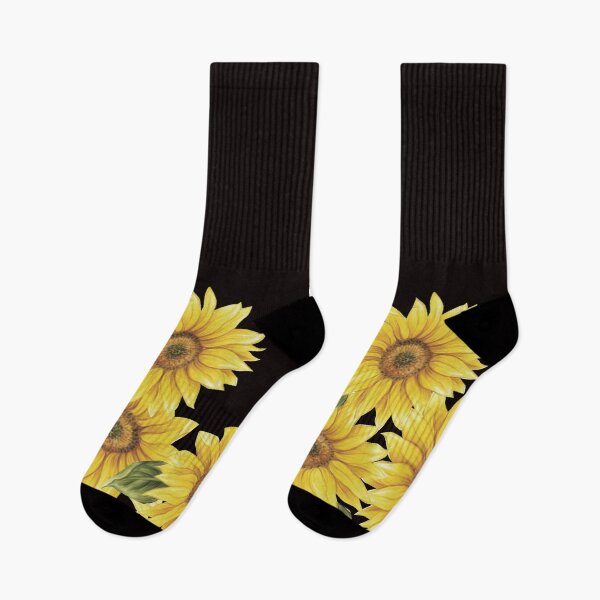 Item preview, SUNFLOWERS ON BLACK designed and sold by María Ángeles Conesa Artés.