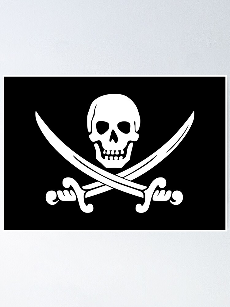 Jolly Roger Piratenflagge verschiedene Größen : Handgenäht