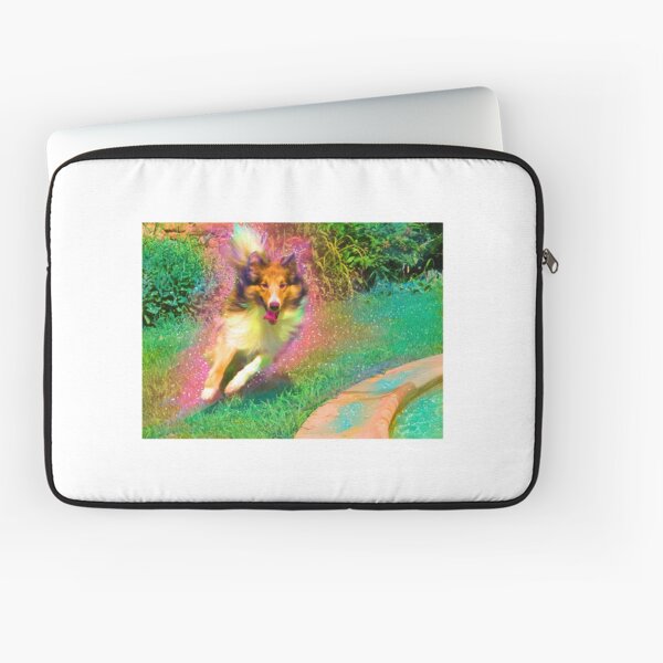 Dog with too much energy Laptop Sleeve