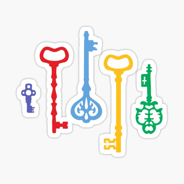 Rainbow Keys Sticker