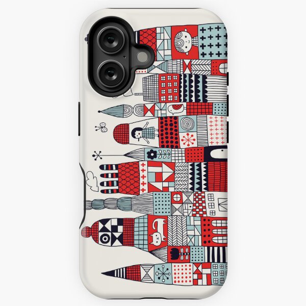 Doodle Town iPhone Tough Case