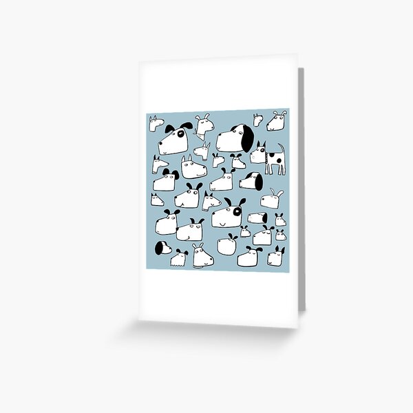 Many Dogs Greeting Card