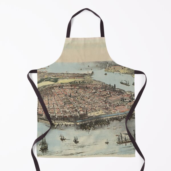 Item preview, Vintage Havana Cuba Pictorial Map (1851) designed and sold by BravuraMedia.