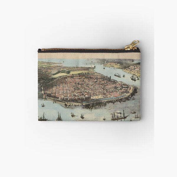 Item preview, Vintage Havana Cuba Pictorial Map (1851) designed and sold by BravuraMedia.