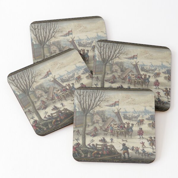 Item preview, Winter Landscape with Figures - Jan Berents designed and sold by themasters.