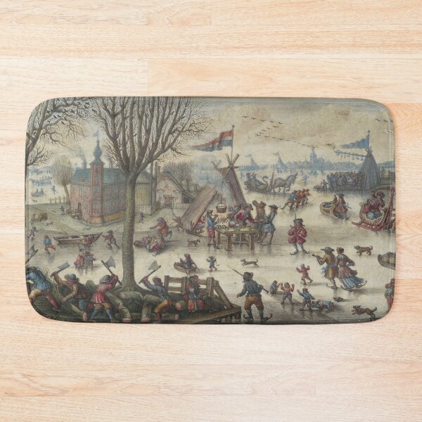 Item preview, Winter Landscape with Figures - Jan Berents designed and sold by themasters.