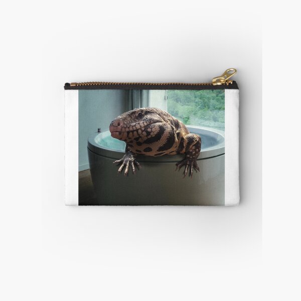 Item preview, Tegu in hot tub  designed and sold by Spikesandscales.