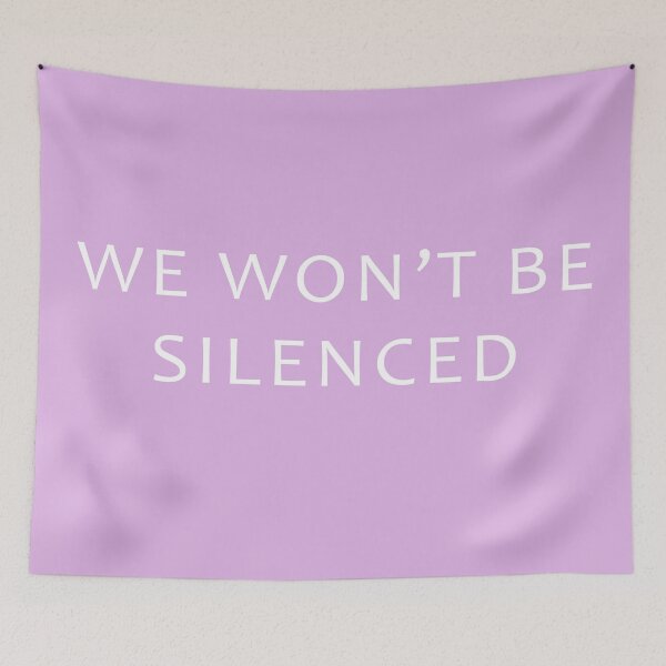 Item preview, We won't be silenced, pastel pink designed and sold by ArtOfRebellion.