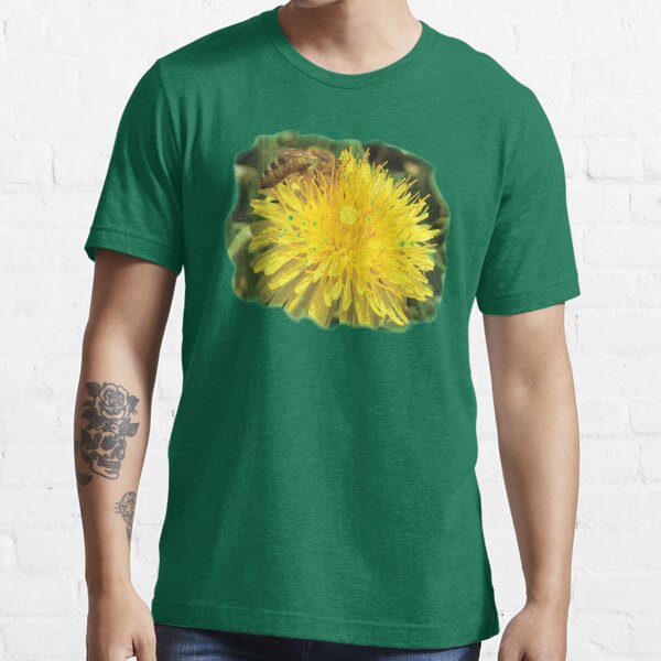 "The diligent bee collects pollen on dandelion flower" Tshirt for Sale by mary02 Redbubble