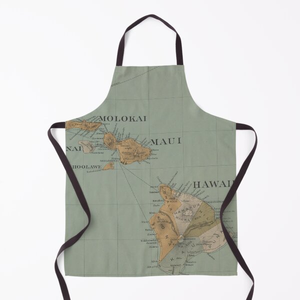 Item preview, Vintage Map of Hawaii (1886) designed and sold by BravuraMedia.