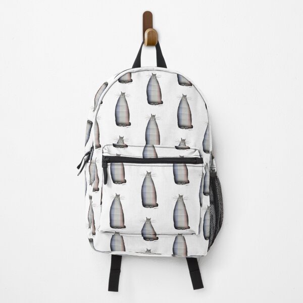 shabby chic Tall French Happy Cat Backpack