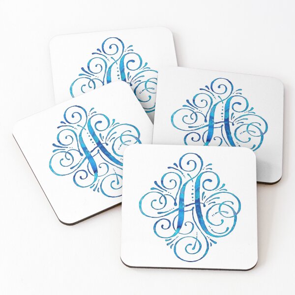 Item preview, Monogram Watercolor Calligraphy Letter A designed and sold by junkydotcom.