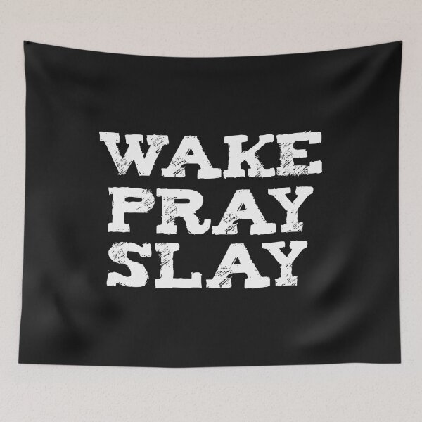 Item preview, Wake Pray Slay Christian Faith Jesus Follower God designed and sold by losttribe.
