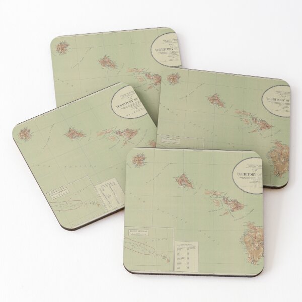 Item preview, Vintage Map of Hawaii (1915) designed and sold by BravuraMedia.