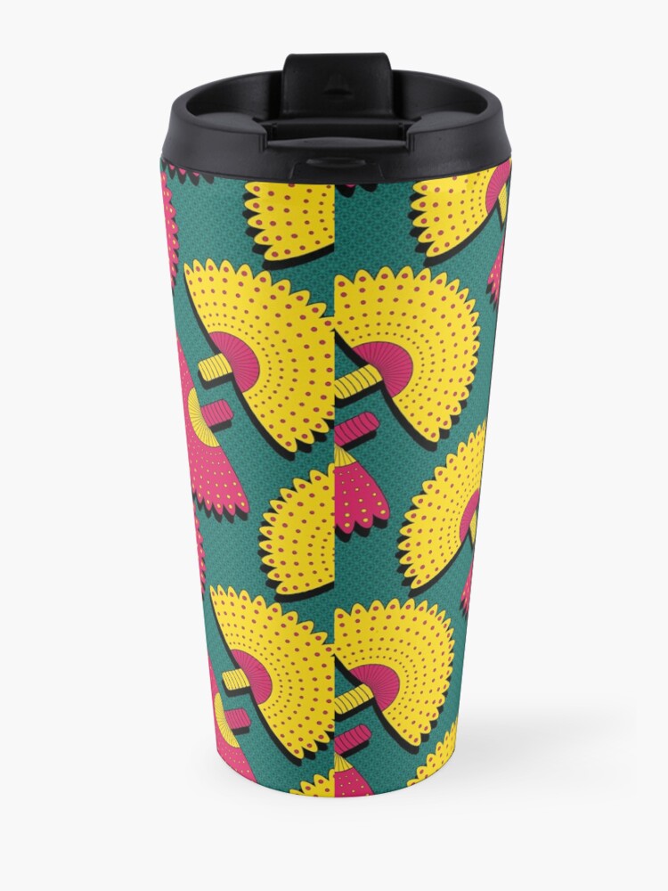Alternate view of Afro Ankara Wax Print 18 Travel Mug