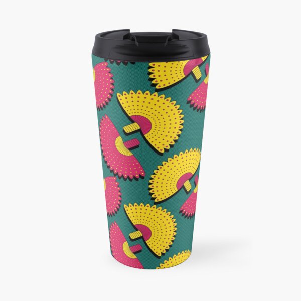 Afro Ankara Wax Print 18 Travel Coffee Mug
