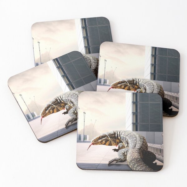 Item preview, Tegu lizard in airport designed and sold by Spikesandscales.