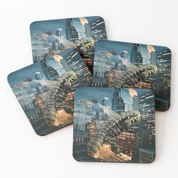 Item preview, Giant tegu lizard in the city designed and sold by Spikesandscales.