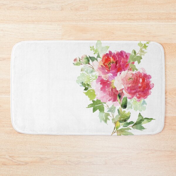 Item preview, Wild Peonies Bouquet in Pink Watercolor designed and sold by junkydotcom.