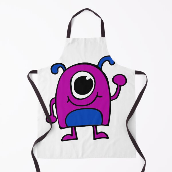 Item preview, Friendly Little Monster - Purple Mac (on happy yellow) designed and sold by jesscargill.