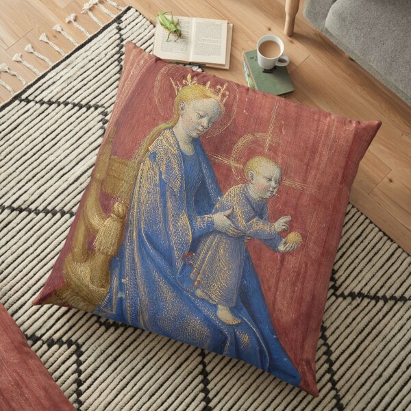 Hours of Simon de Varie - Jean Fouquet, and Dunois Master, and Master of Jean Rolin II Floor Pillow