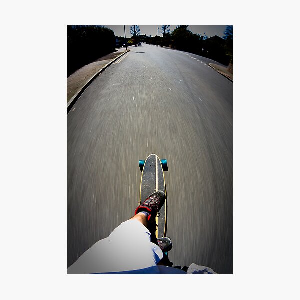 Longboarding Photographic Print